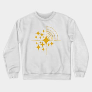 Golden Stars Burst Crewneck Sweatshirt